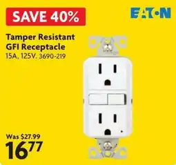 Home Hardware Eaton tamper resistant gfi receptacle 15a 125v offer