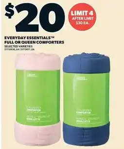 Zehrs Markets Everyday Essentials Full or Queen Comforters offer
