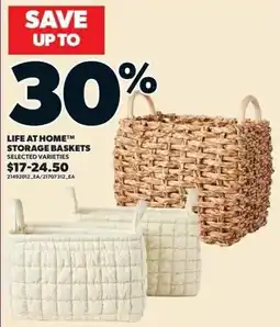 Zehrs Markets Life at Home storage baskets offer