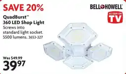 Home Hardware Bellohowell Quadburst 360 Led Shop Light offer