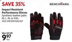 Home Hardware Benchmark impact resistant performance gloves offer