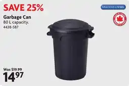 Home Hardware Gracious Living Garbage Can offer