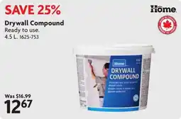 Home Hardware Home drywall compound offer