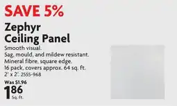 Home Hardware Zephyr ceiling panel offer