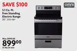 Home Hardware Omni Max 5.1 Cu. Ft. Free Standing Electric Range offer