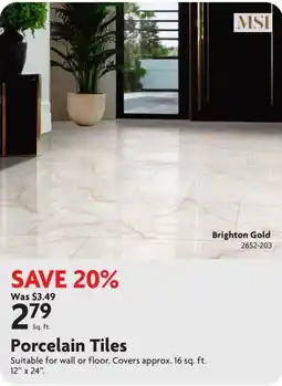 Home Hardware MSI Porcelain Tiles offer