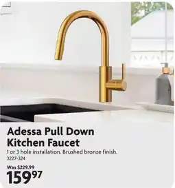 Home Hardware Adessa Pull Down Kitchen Faucet offer