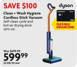 Home Hardware Dyson clean + wash hygiene cordless stick vacuum offer
