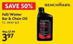Home Hardware Benchmark fall/winter bar & chain oil offer