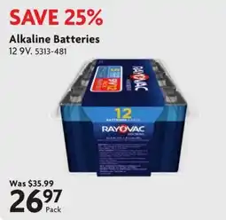 Home Hardware Rayovac alkaline batteries offer