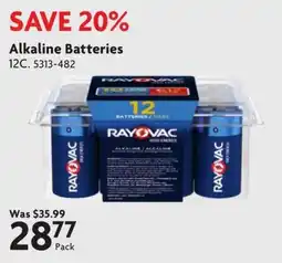 Home Hardware Rayovac alkaline batteries offer