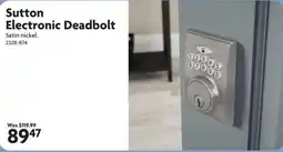 Home Hardware Sutton Electronic Deadbolt offer