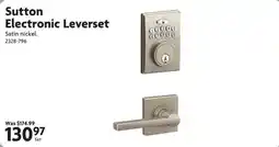 Home Hardware Sutton Electronic Leverset offer