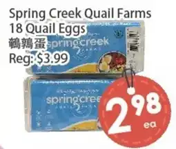 Fresh Palace Supermarket Spring Creek Quail Farms Quail Eggs offer