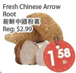 Fresh Palace Supermarket Fresh Chinese Arrow Root offer