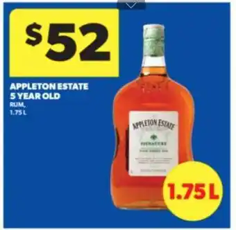 Real Canadian Liquorstore Appleton Estate 5 Year Old offer