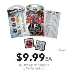GameStop NHL Trading Coin Blind Pack by The Highland Mint offer