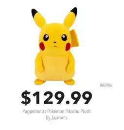 GameStop Puppetronics Pokémon Pikachu Plush by Jazwares offer