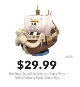 GameStop One Piece: Grand Ship Collection: Going Merry Netflix Edition by Bandai Namco Toys offer