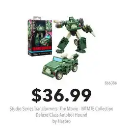 GameStop Studio Series Transformers: The Movie - MTMTE Collection Deluxe Class Autobot Hound by Hasbro offer