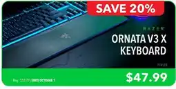 GameStop Razer ORNATA V3 X KEYBOARD offer