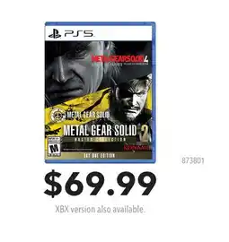 GameStop METAL GEAR SOLID 2 offer