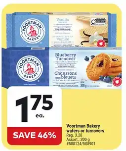 Giant Tiger Voortman Bakery Waters or turnovers offer