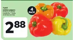 Giant Tiger 4 pack rainbow peppers offer