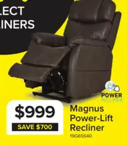 Leon's Magnus Power-Lift Recliner Chair - Grey offer