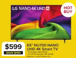Leon's LG 65 4K Smart NANO UHD NU700 TV - 65NU700BPUA.ACC offer