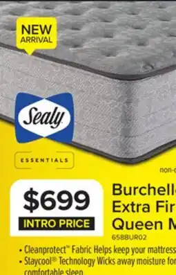 Leon's Sealy Burchelle Extra Firm Tight Top Queen Mattress offer