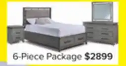Leon's Chelsea 6-Piece Queen Storage Bed - Grey offer