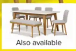 Leon's Vida 6 - Piece Dining Set- Natural Beige, Grey offer
