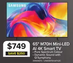 Leon's Samsung 65 Mini LED M70H 4K Vision AI Smart TV - UN65M70HAFXZC offer