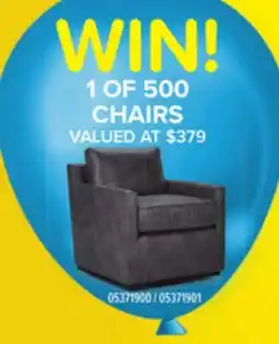 Leon's Levi Swivel Accent Chair - Grey offer