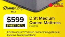 Leon's In Full Bloom - BeautySleep Max Drift Euro Top Medium Queen Mattress offer