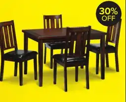 Leon's Boyd 5-Piece Dining Set - Dark Brown Cherry offer
