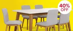Leon's Vida 7 - Piece Dining Set - Natural Beige, Grey offer