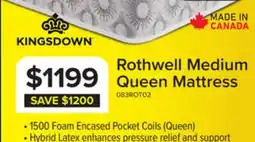 Leon's Kingsdown Rothwell Medium Euro Top Queen Mattress offer