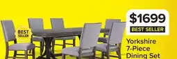 Leon's Yorkshire 7 - Piece Extendable Dining set - Warm Grey offer