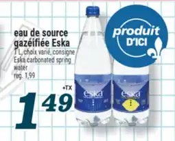 Marché Richelieu EAU DE SOURCE GAZÉIFIÉE ESKA | ESKA CARBONATED SPRING WATER offer