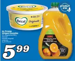 Marché Richelieu JUS D'ORANGE RÉFRIGÉRÉ IRRÉSISTIBLE | IRRÉSISTIBLE REFRIGERATED ORANGE JUICE offer
