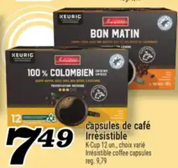 Marché Richelieu CAPSULES DE CAFÉ IRRÉSISTIBLE | IRRÉSISTIBLE COFFEE CAPSULES offer