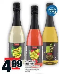 Super C Jus pétillant Irresistible | Irrésistible sparkling juice offer