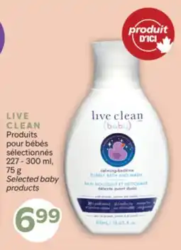 Brunet LIVE CLEAN Produits pour bébés sélectionnés offer