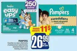 Jean Coutu PAMPERS Selected diapers and training underwear offer
