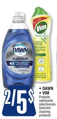 Jean Coutu DAWN, VIM Selected cleaning products offer