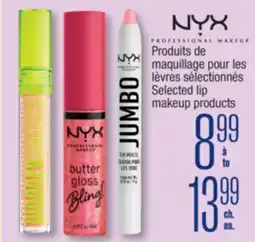 Jean Coutu NYX Selected lip makeup products offer