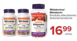 Jean Coutu WEBBER NATURALS Mélatonine Selected products offer