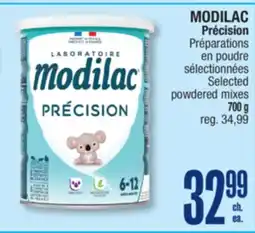 Jean Coutu MODILAC Precision Selected Powdered Mixes offer